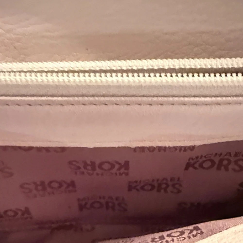 Michael Kors Pebbled Leather Snap Wallet in Light Beige - Picture 2 of 4